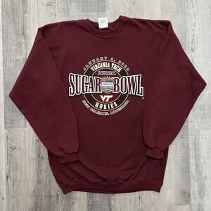 VTG Nokia Sugar Bowl Virgina Tech Hokies College Football Sweatshirt Sz Large